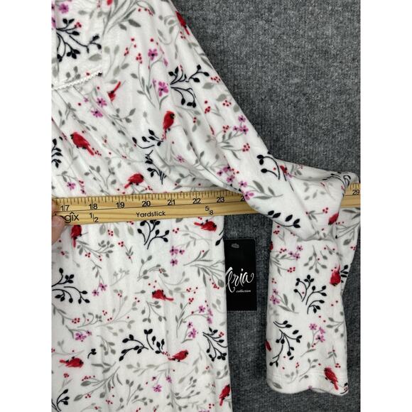 Aria Women’s Long Sleeve Stretch Velour 44" Sleepwear Nightgown, Size XL 16-18 - Picture 7 of 12